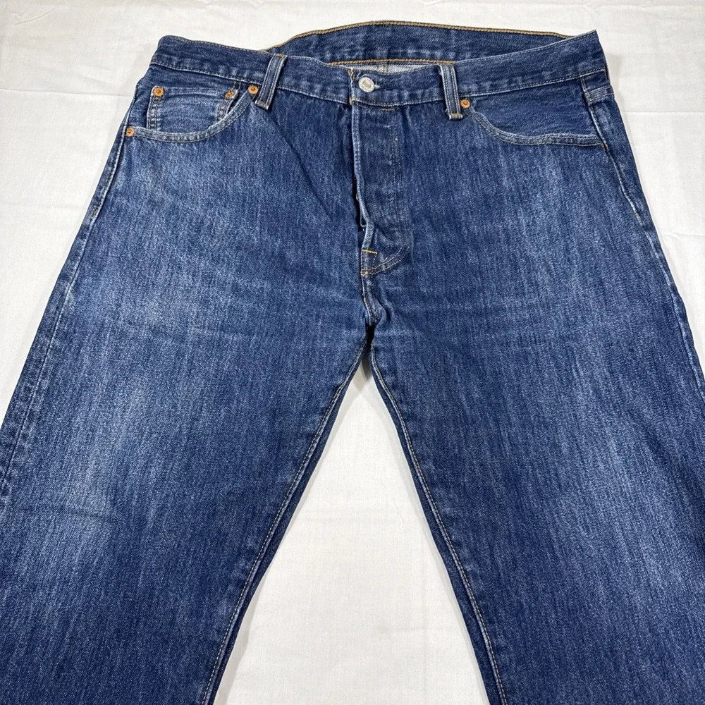 JEANS STRAIGHT Levi's 501 Original Men's 36x30 Medium Wash Cotton